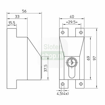 espagnolet beveiliger afmetingen