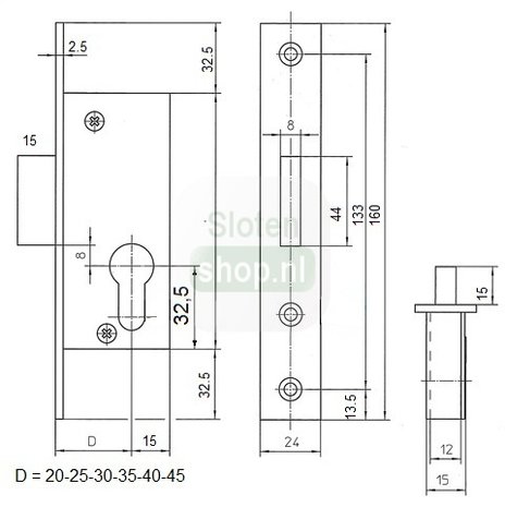 tekening kastslot eco