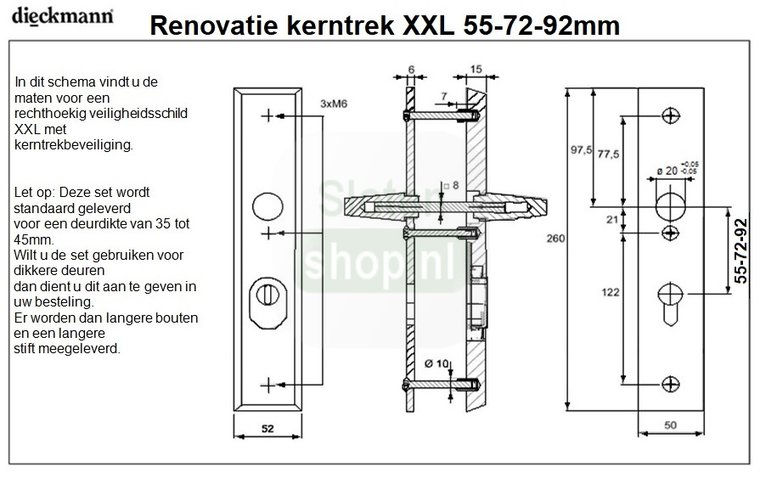 afmetingen renovatie 