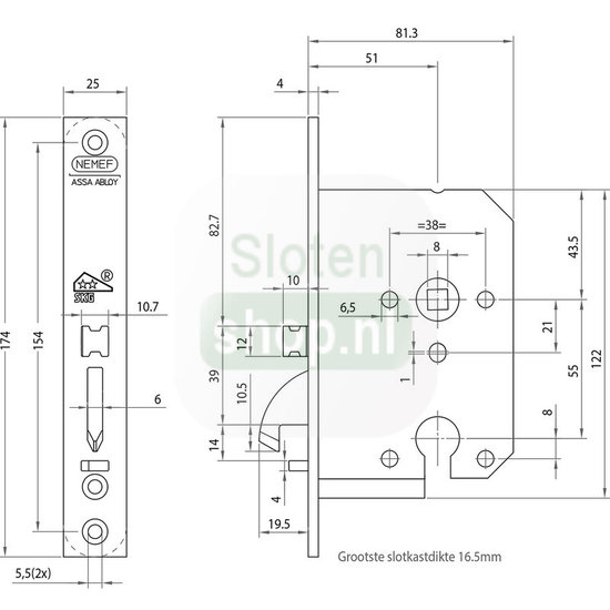 afmeting 4100plus serie nemef