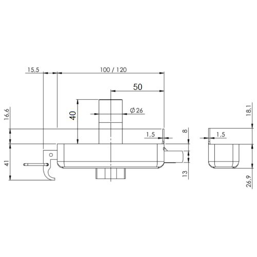 afmetingen S2 oplegslot nieuw