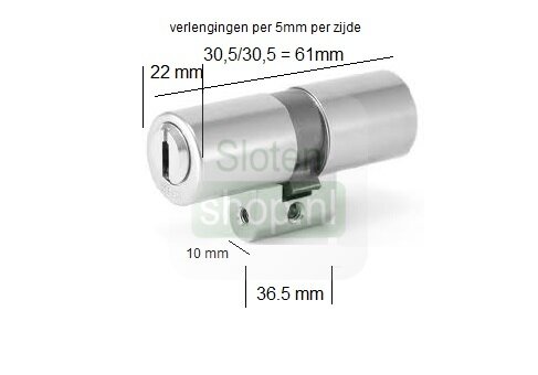 afmetingen 22mm keso cilinder