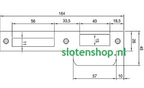 sluitplaat P8691