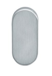 blindrozet ovaal RVS