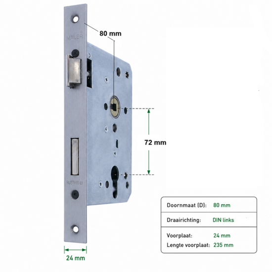 Projectslot 24mm voorplaat