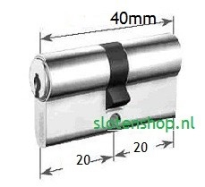 afmetingen korte messing cilinder 