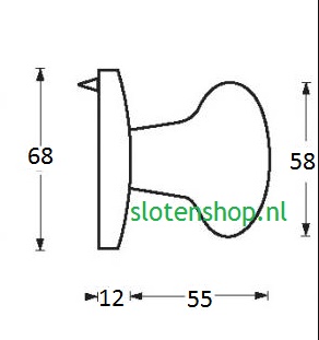 tek paddestoel knop