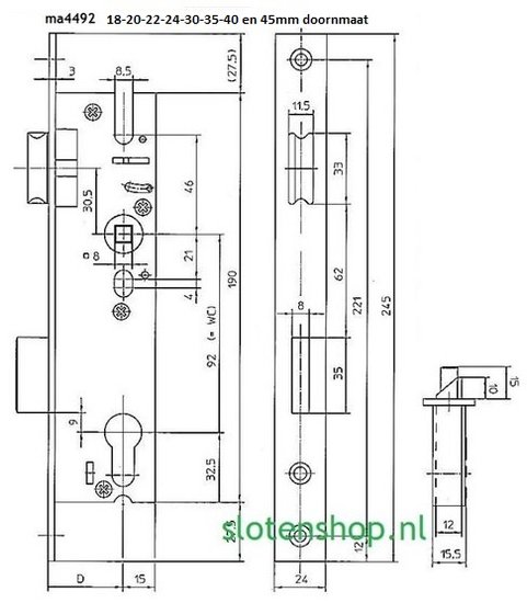 smal tek 18-20-22-24-30-35-40-45mm