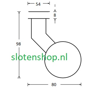 verkropt knop tekening