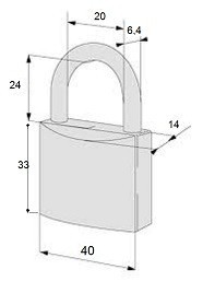 afmetingen hangslot