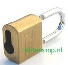 Universeel messing hangslot voor halve profielcilinders Universeel messing hangslot voor halve profielcilinders